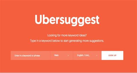Ubersuggest: A Free Keyword Research and SEO Tool.